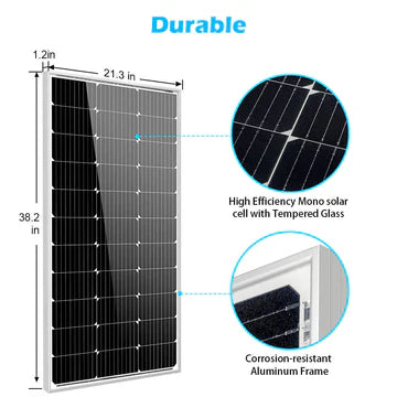 Sungold Power- 100W / 200W Monocrystalline Solar Panels - King of Generators