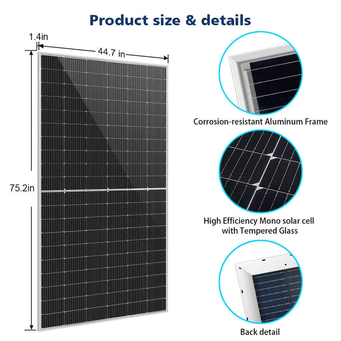 Sungold Power - 460W / 560W Bifacial PERC Solar Panel - King of Generators